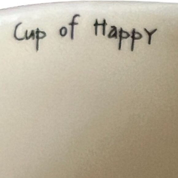 HTF! Rare NATURAL LIFE "Cup of Happy" 3D Llama Ceramic Mug with Dimpled Texture - Picture 10 of 13